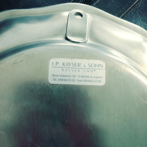 Kayser Zinn Antique Art Pewter Plate. - Picture 8 of 8